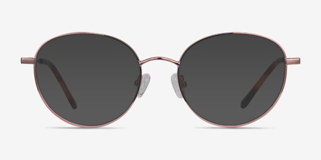 Twirl Rose Gold MetalEyeglass Frames from EyeBuyDirect, with Tinted Lenses