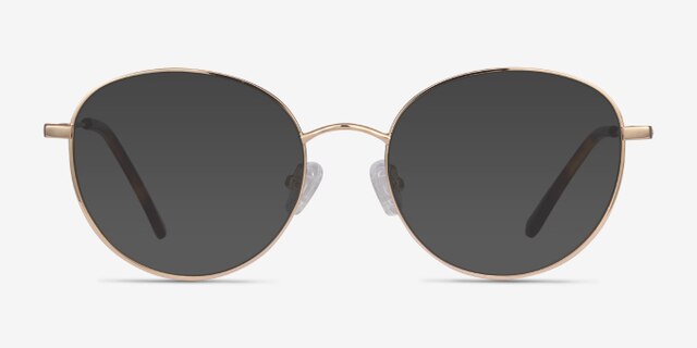 Twirl Doré MétalMontures de lunettes de vue d'EyeBuyDirect, Avec des Verres Teintés