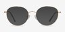 Twirl Doré MétalMontures de lunettes de vue d'EyeBuyDirect, Avec des Verres Teintés