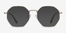 Octave Golden MetalEyeglass Frames from EyeBuyDirect, with Tinted Lenses