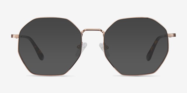 Octave Rose Gold MetalEyeglass Frames from EyeBuyDirect, with Tinted Lenses