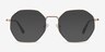 Octave Rose Gold MetalEyeglass Frames from EyeBuyDirect, with Tinted Lenses