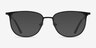 Vita Black MetalEyeglass Frames from EyeBuyDirect, with Tinted Lenses