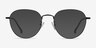Inspire Black MetalEyeglass Frames from EyeBuyDirect, with Tinted Lenses