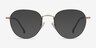 Inspire Black Golden MetalEyeglass Frames from EyeBuyDirect, with Tinted Lenses
