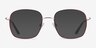 Archive Burgundy MetalEyeglass Frames from EyeBuyDirect, with Tinted Lenses