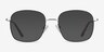 Archive Noir MétalMontures de lunettes de vue d'EyeBuyDirect, Avec des Verres Teintés