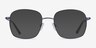 Archive Navy MetalEyeglass Frames from EyeBuyDirect, with Tinted Lenses
