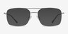 Daymo Silver MetalEyeglass Frames from EyeBuyDirect, with Tinted Lenses