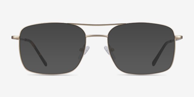 Daymo Gold MetalEyeglass Frames from EyeBuyDirect, with Tinted Lenses
