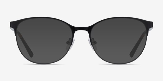 Kali Black MetalEyeglass Frames from EyeBuyDirect, with Tinted Lenses