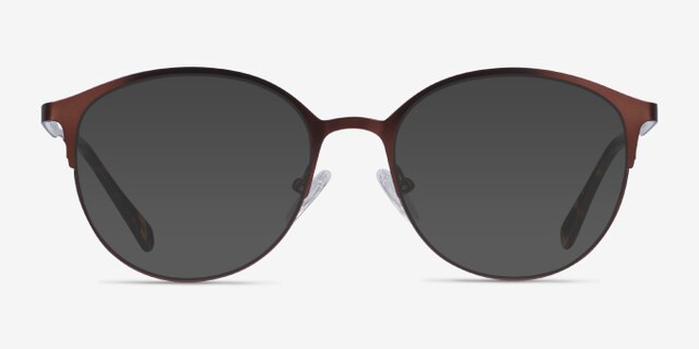 Emma Brun MétalMontures de lunettes de vue d'EyeBuyDirect, Avec des Verres Teintés