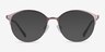 Emma Pink MetalEyeglass Frames from EyeBuyDirect, with Tinted Lenses