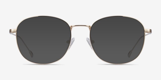 Vantage Golden MetalEyeglass Frames from EyeBuyDirect, with Tinted Lenses