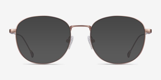Vantage Rose Gold MetalEyeglass Frames from EyeBuyDirect, with Tinted Lenses