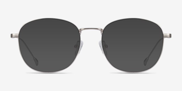 Vantage Argenté MétalMontures de lunettes de vue d'EyeBuyDirect, Avec des Verres Teintés