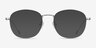 Vantage Argenté MétalMontures de lunettes de vue d'EyeBuyDirect, Avec des Verres Teintés