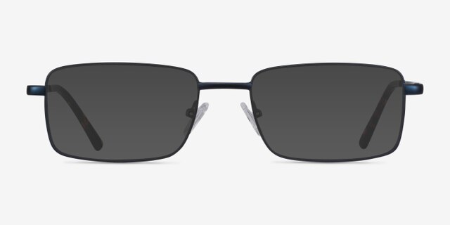 Arco Navy MetalEyeglass Frames from EyeBuyDirect, with Tinted Lenses