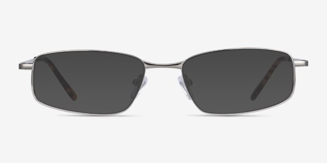 Destined Silver MetalEyeglass Frames from EyeBuyDirect, with Tinted Lenses