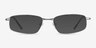 Destined Silver MetalEyeglass Frames from EyeBuyDirect, with Tinted Lenses