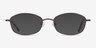 Betty Brun MétalMontures de lunettes de vue d'EyeBuyDirect, Avec des Verres Teintés