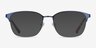 Chambery Blue MetalEyeglass Frames from EyeBuyDirect, with Tinted Lenses