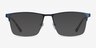 Edito Navy MetalEyeglass Frames from EyeBuyDirect, with Tinted Lenses