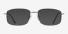 Onex Argenté MétalMontures de lunettes de vue d'EyeBuyDirect, Avec des Verres Teintés