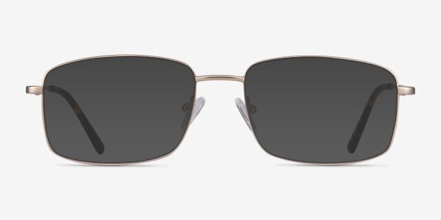Onex Gold MetalEyeglass Frames from EyeBuyDirect, with Tinted Lenses