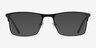 Vigo Black MetalEyeglass Frames from EyeBuyDirect, with Tinted Lenses