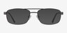 Stan Gunmetal MetalEyeglass Frames from EyeBuyDirect, with Tinted Lenses