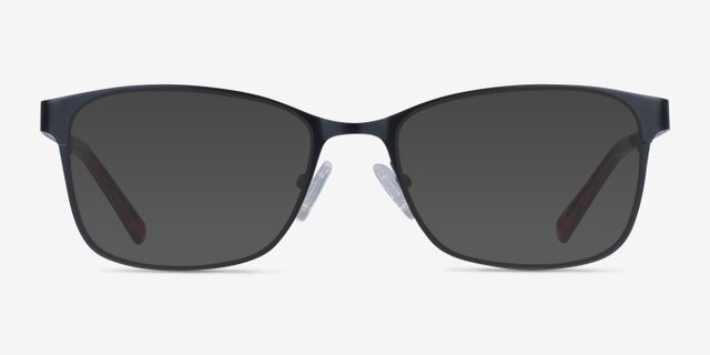 Videl Black MetalEyeglass Frames from EyeBuyDirect, with Tinted Lenses