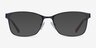 Videl Black MetalEyeglass Frames from EyeBuyDirect, with Tinted Lenses
