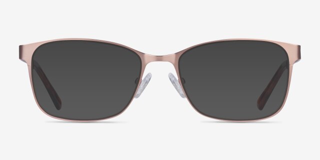 Videl Rose Gold MetalEyeglass Frames from EyeBuyDirect, with Tinted Lenses