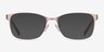 Videl Rose Gold MetalEyeglass Frames from EyeBuyDirect, with Tinted Lenses