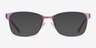 Videl Purple MetalEyeglass Frames from EyeBuyDirect, with Tinted Lenses