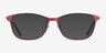 Modena Red MetalEyeglass Frames from EyeBuyDirect, with Tinted Lenses