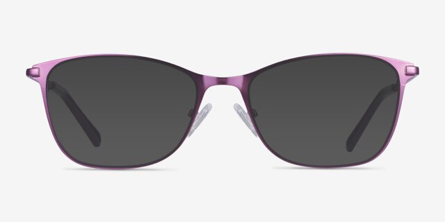 Kasia Purple MetalEyeglass Frames from EyeBuyDirect, with Tinted Lenses