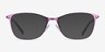 Kasia Purple MetalEyeglass Frames from EyeBuyDirect, with Tinted Lenses