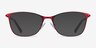Kasia Burgundy MetalEyeglass Frames from EyeBuyDirect, with Tinted Lenses