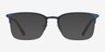 Vimy Blue MetalEyeglass Frames from EyeBuyDirect, with Tinted Lenses