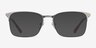 Vimy Gunmetal MetalEyeglass Frames from EyeBuyDirect, with Tinted Lenses