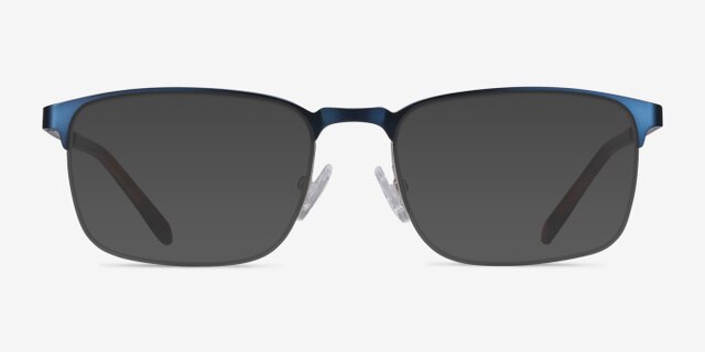 Valery Blue MetalEyeglass Frames from EyeBuyDirect, with Tinted Lenses