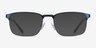 Valery Blue MetalEyeglass Frames from EyeBuyDirect, with Tinted Lenses