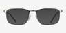 Valery Silver MetalEyeglass Frames from EyeBuyDirect, with Tinted Lenses