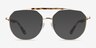 Coxon Golden Tortoise MetalEyeglass Frames from EyeBuyDirect, with Tinted Lenses