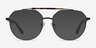 Coxon Black Tortoise MetalEyeglass Frames from EyeBuyDirect, with Tinted Lenses
