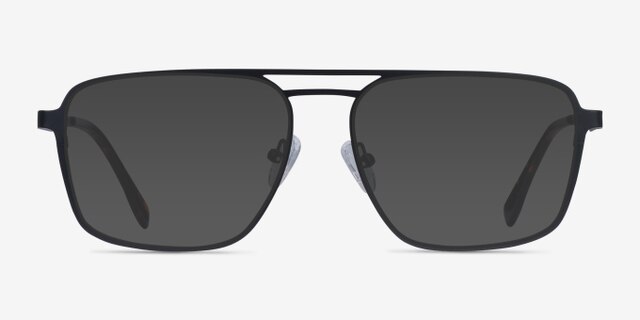 Gallo Black MetalEyeglass Frames from EyeBuyDirect, with Tinted Lenses
