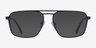 Gallo Black MetalEyeglass Frames from EyeBuyDirect, with Tinted Lenses