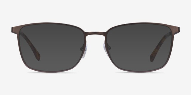 Strategy Gunmetal MetalEyeglass Frames from EyeBuyDirect, with Tinted Lenses